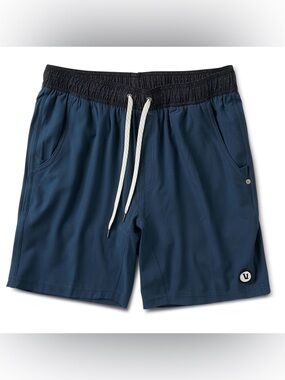 Vuori Men's Large Blue Kore Shorts Lined Athletic Training Gym Activewear V302